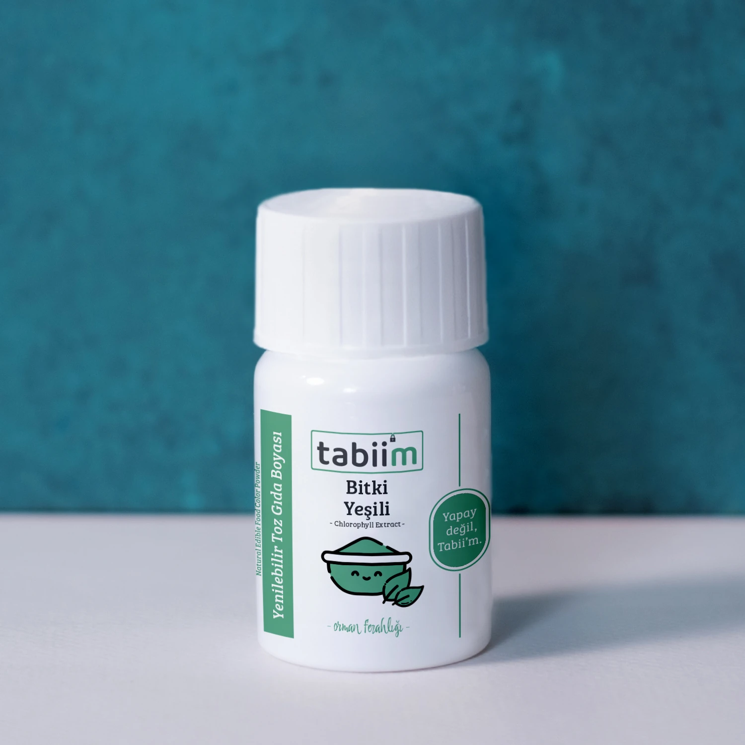 Tabii’m Yenilebilir Toz Gıda Boyası Bitki Yeşili 10 Gr