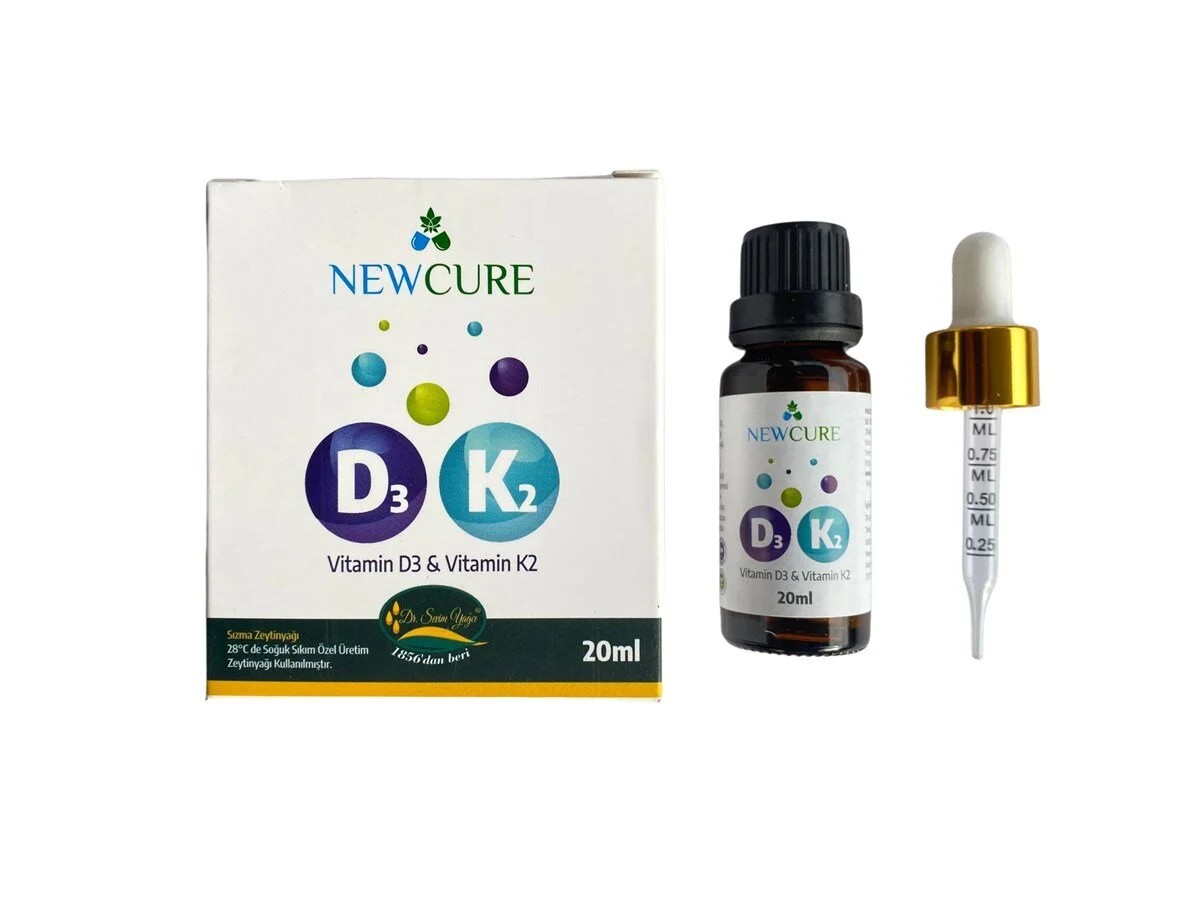 Newcure - D3K2 (D3 ve K2 Vitamini) - GİMDES Sertifikalı