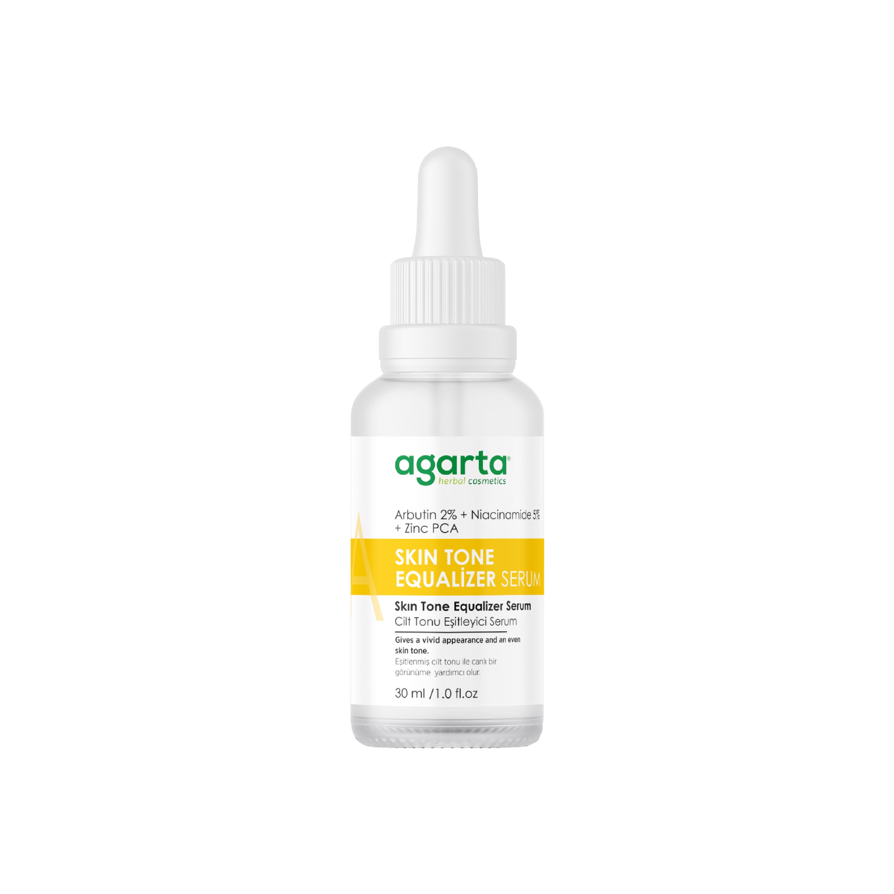 Agarta - Doğal Leke Karşıtı Cilt Tonu Eşitleyici Arbutin Serum 30 ML