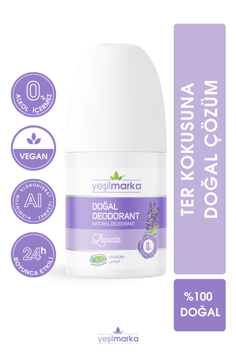 Yeşilmarka Doğal Roll On Deodorant – Lavanta Kokulu 50 Gr