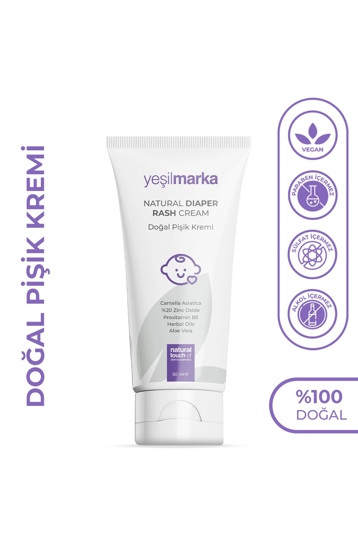 Yeşilmarka Doğal Pişik Kremi 50 ML