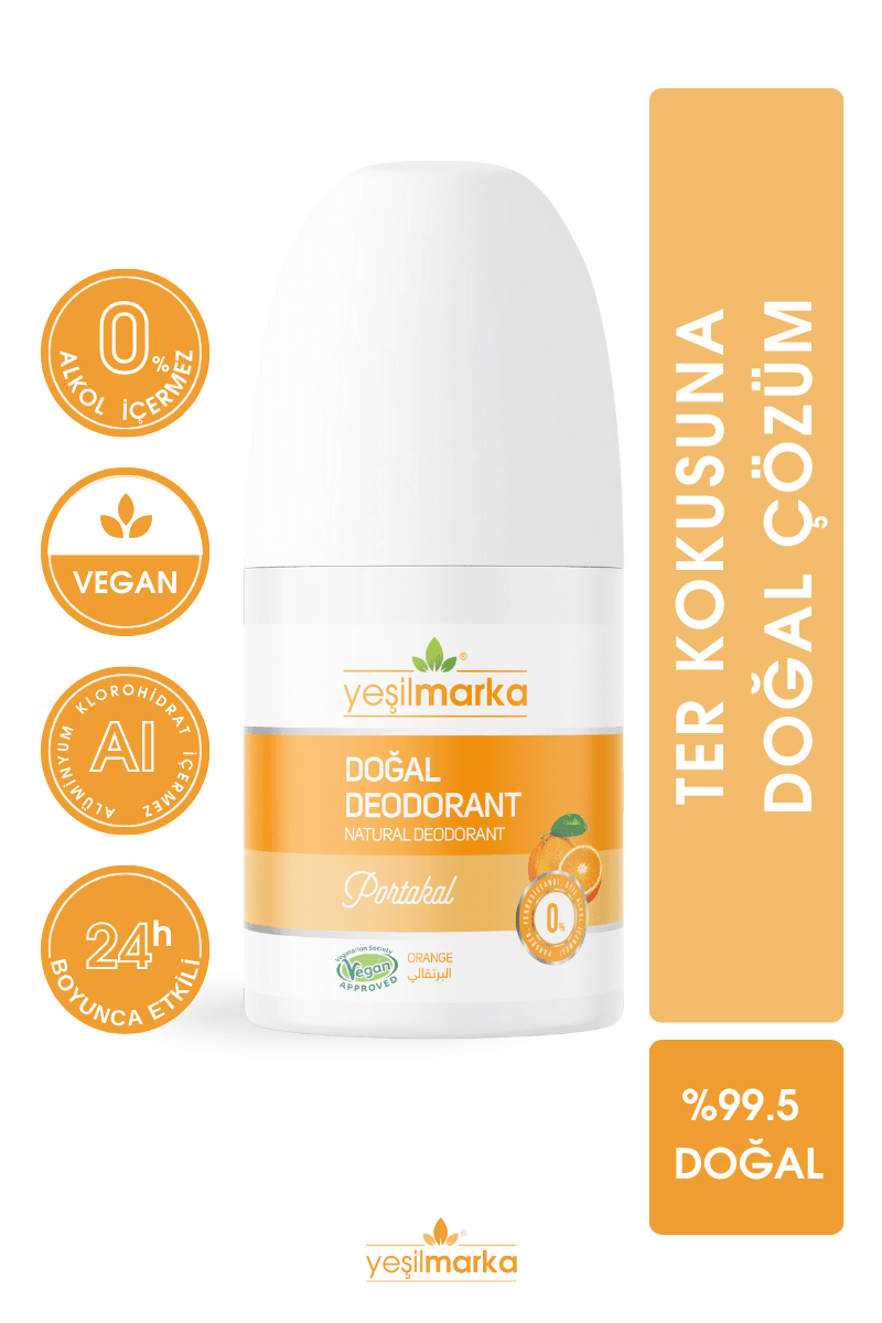 Yeşilmarka Doğal Roll On Deodorant – Portakal 50 Gr