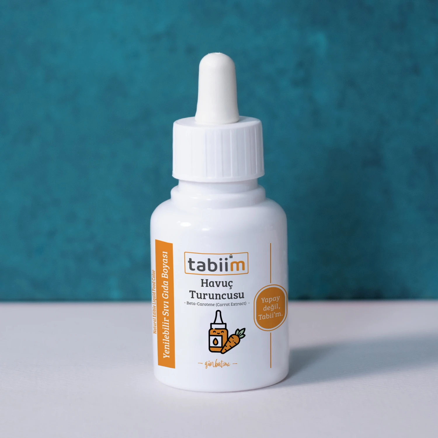 Tabii’m Yenilebilir Sıvı Gıda Boyası Havuç Turuncusu 20 Gr