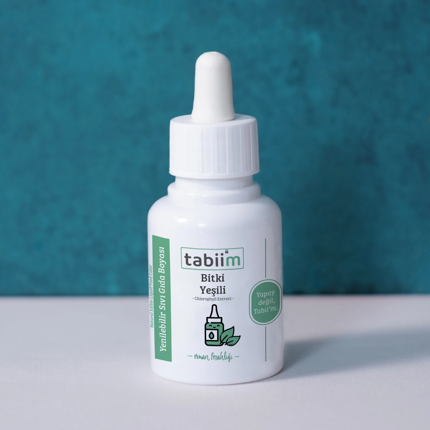 Tabii’m Yenilebilir Sıvı Gıda Boyası Bitki Yeşili 20 Gr