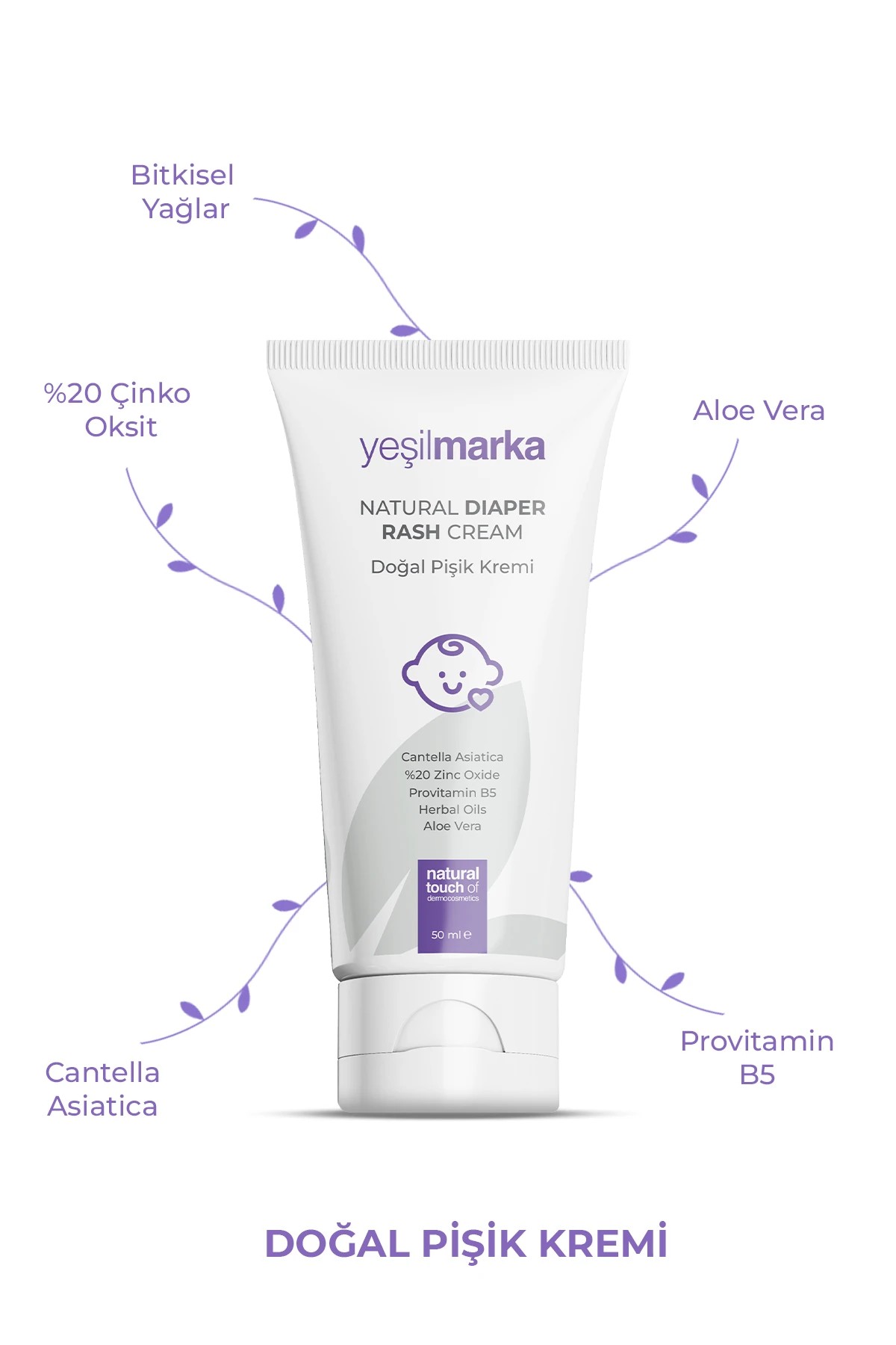 Yeşilmarka Doğal Pişik Kremi 50 ML