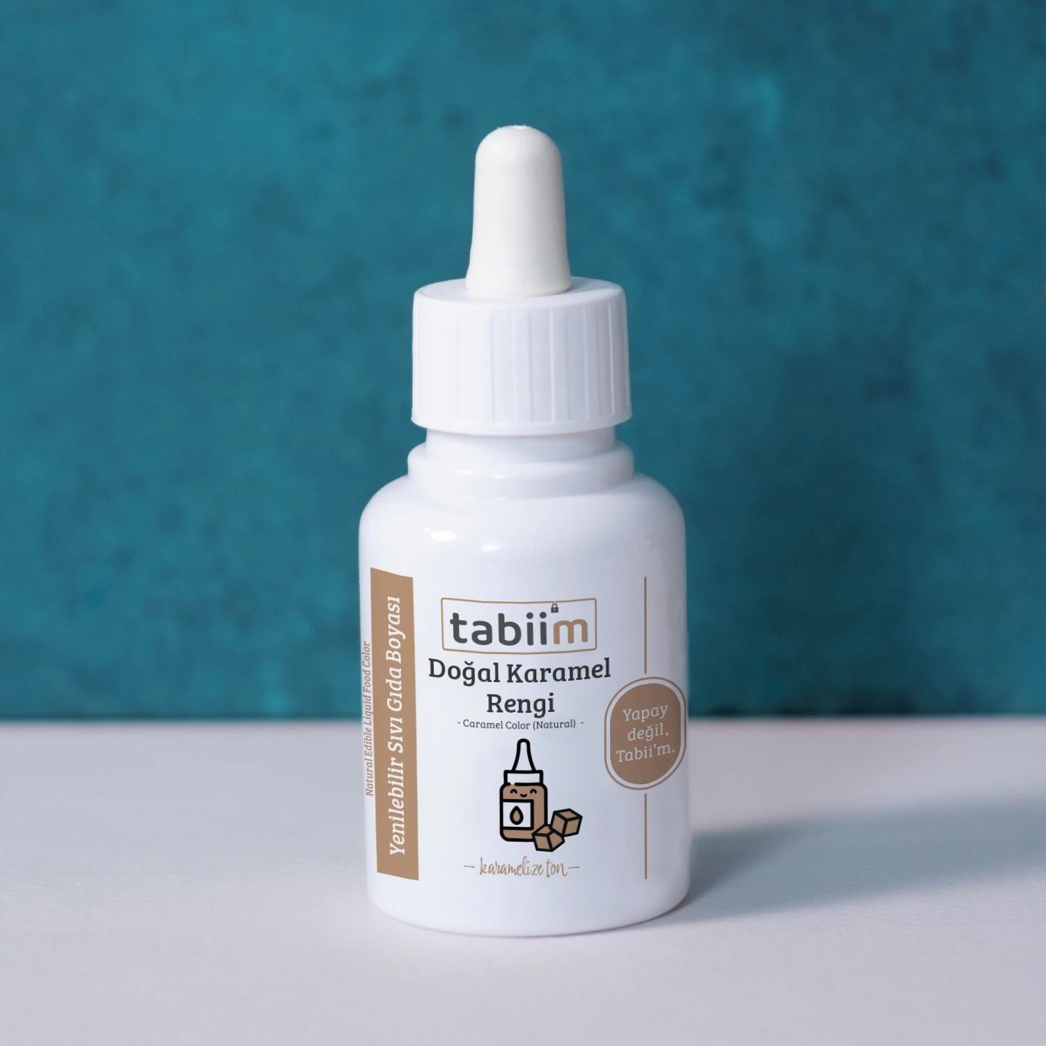Tabii’m Yenilebilir Sıvı Gıda Boyası Doğal Karamel Rengi 20 Gr