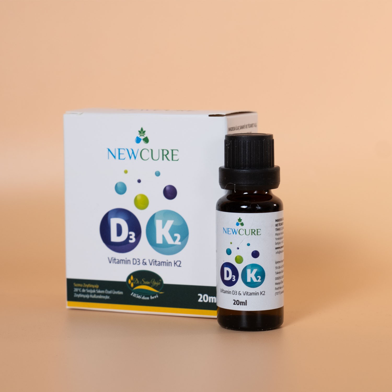 Newcure - D3K2 (D3 ve K2 Vitamini) - GİMDES Sertifikalı