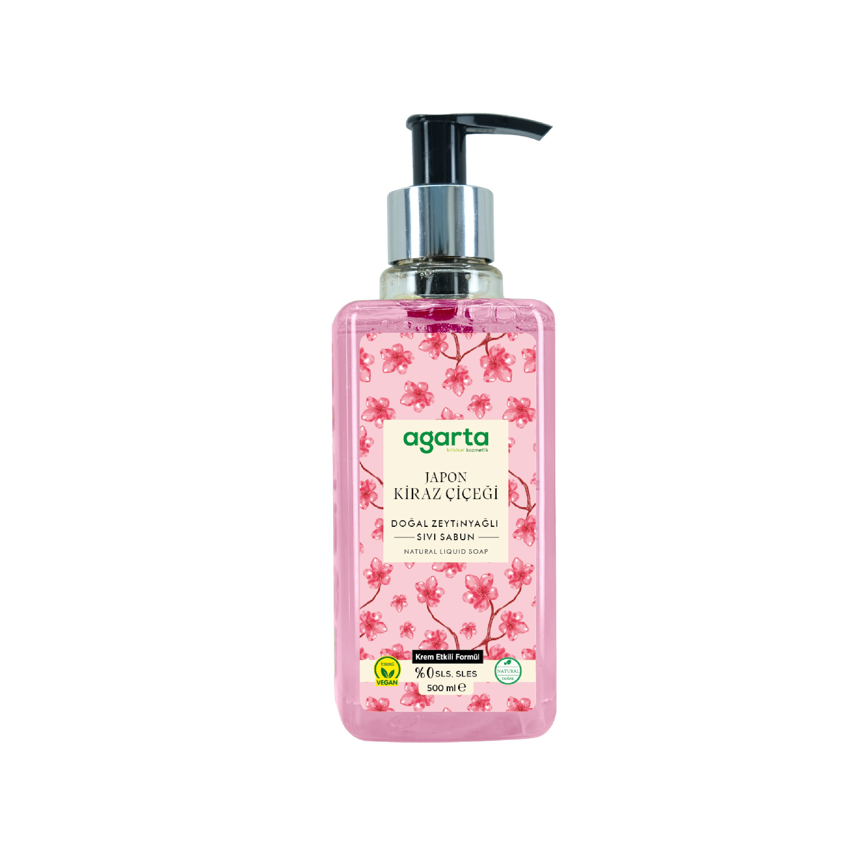 Agarta - Doğal Japon Kirazı Çiçeği Sıvı Sabun 500 ML