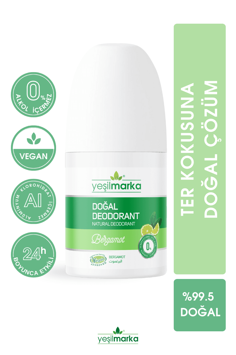 Yeşilmarka Doğal Roll On Deodorant - Bergamot Kokulu 50 ML