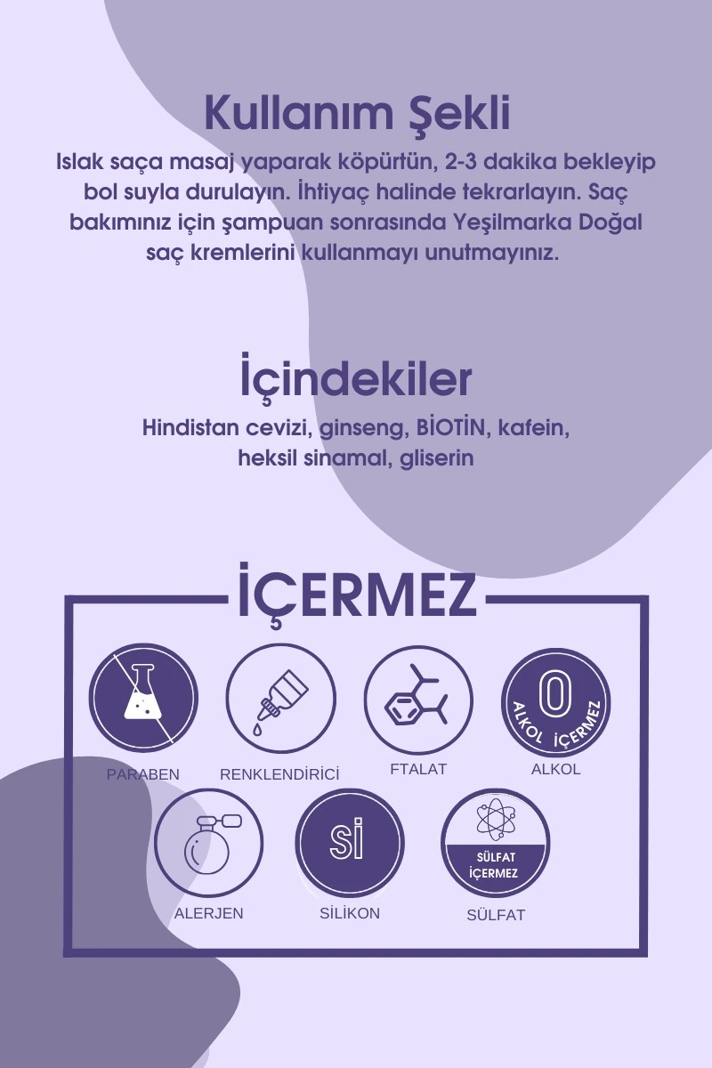 Yeşilmarka - Morfarma Profesyonel Bakım Şampuanı 400 ML - Biotin + Ginseng + Kafein