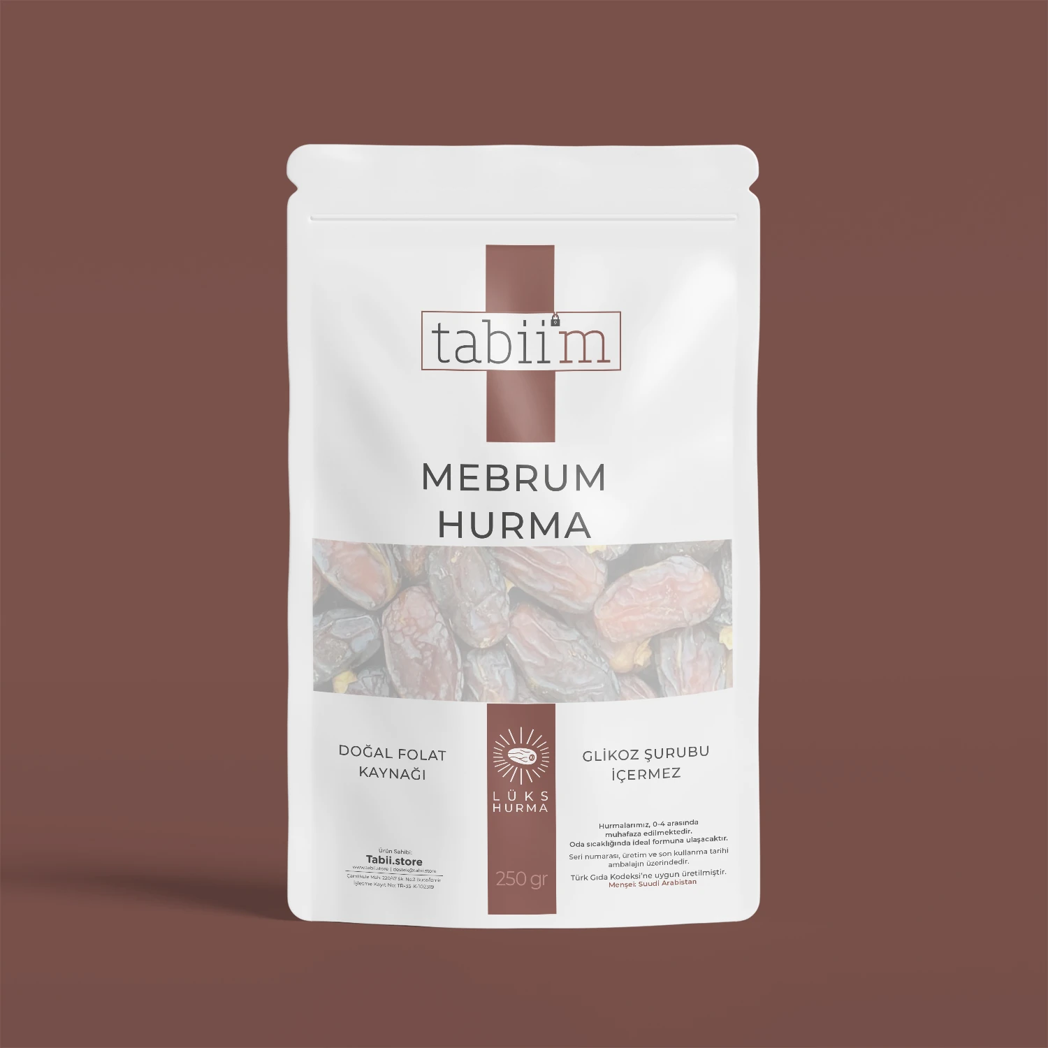 Tabii'm Mebrum Hurma Küçük Boy 250 Gr