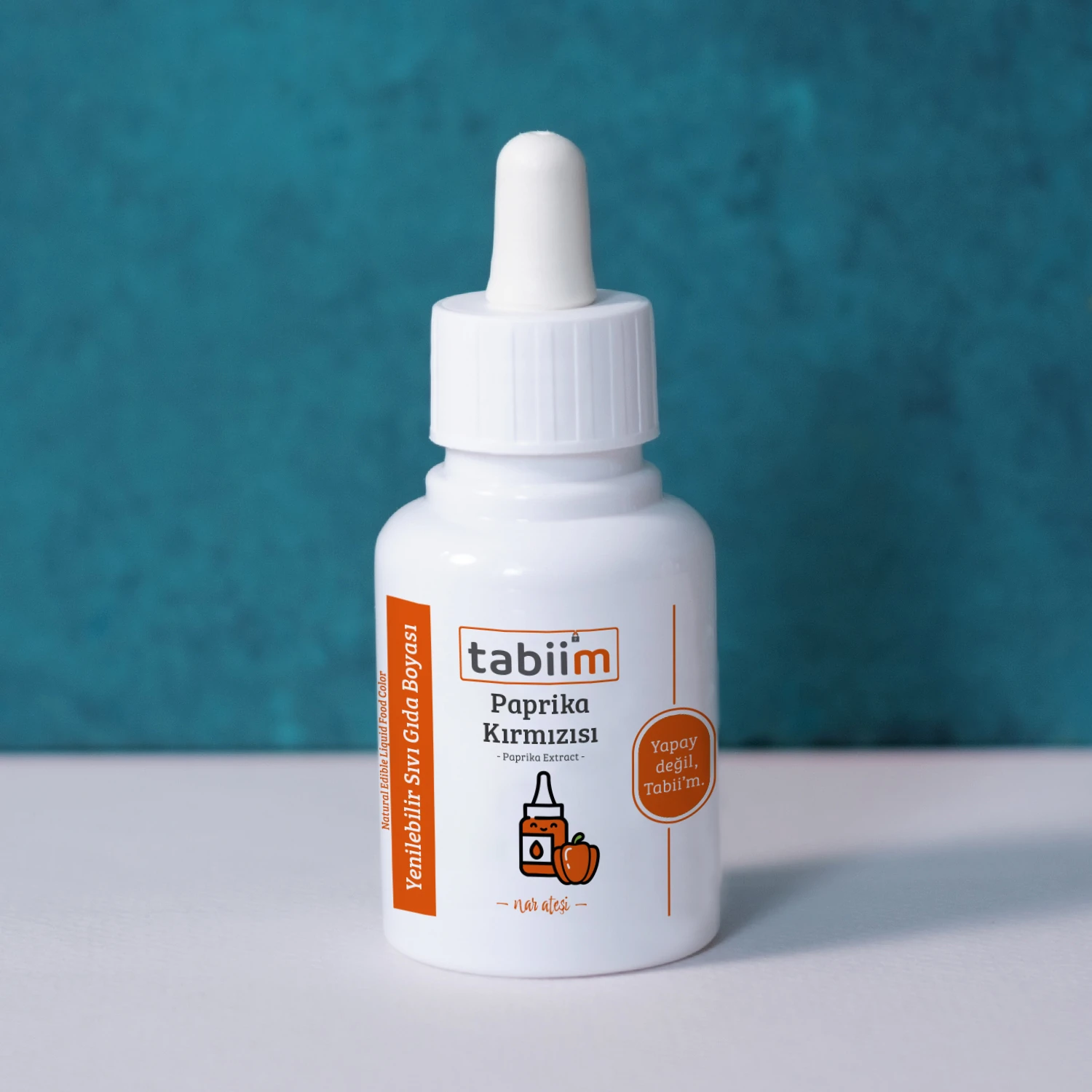 Tabii’m Yenilebilir Sıvı Gıda Boyası Paprika Kırmızısı 20 Gr