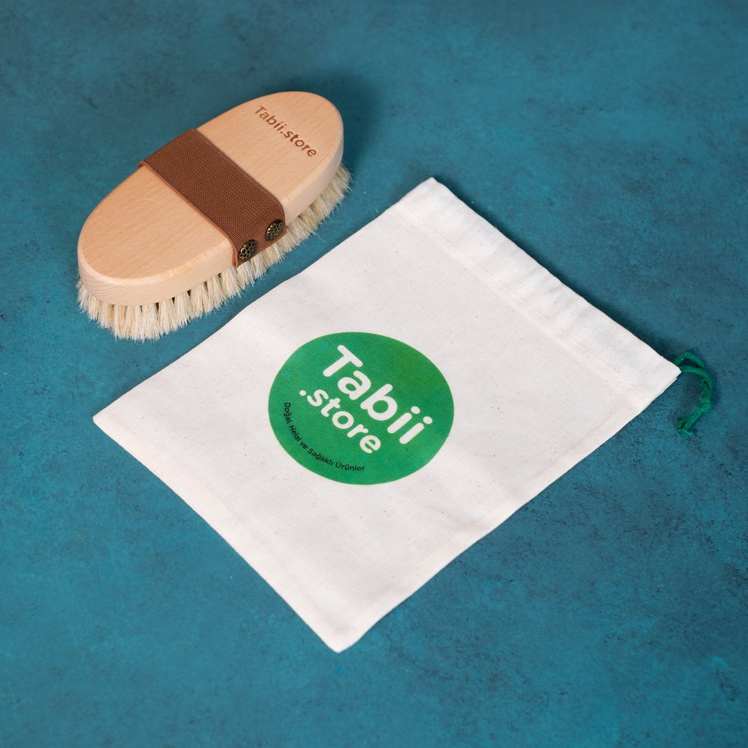 Tabii Store - At Kılı Selülit ve Vücut Fırçası  %100 Doğal - Pamuklu Özel Ham Bez Kese Hediyeli