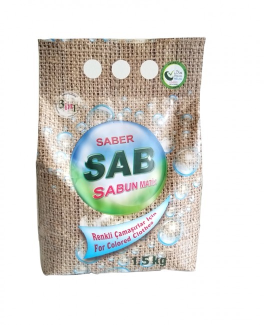 SAB Sabunmatik Konsantre Çamaşır Tozu Renkliler İçin 1,5 KG