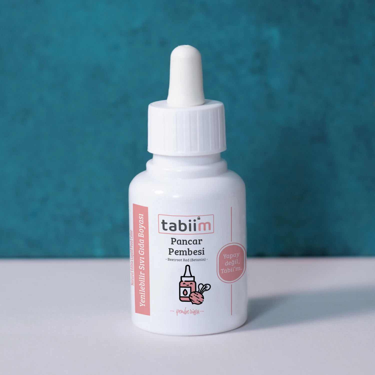 Tabii’m Yenilebilir Sıvı Gıda Boyası Pancar Pembesi 20 Gr