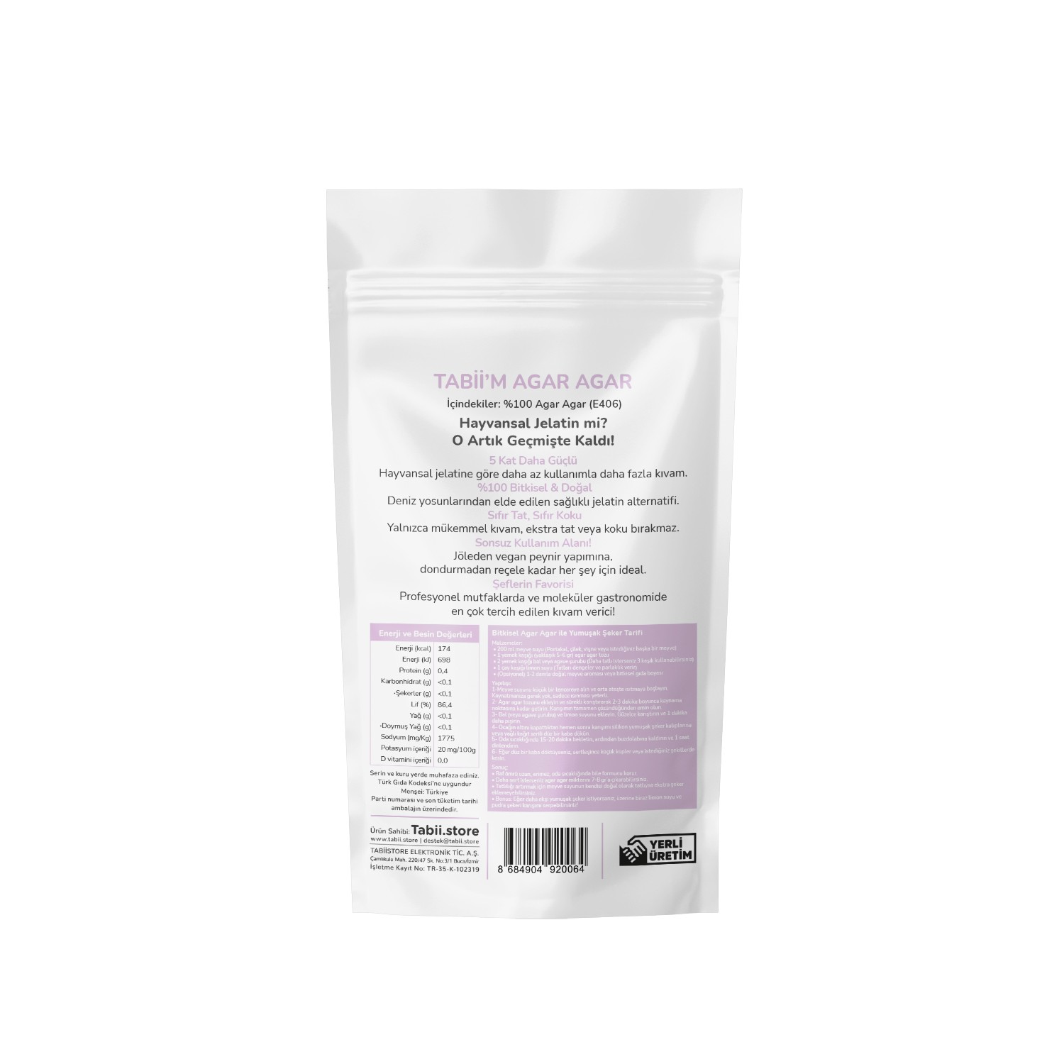 Tabii'm - Agar Agar 250 Gr