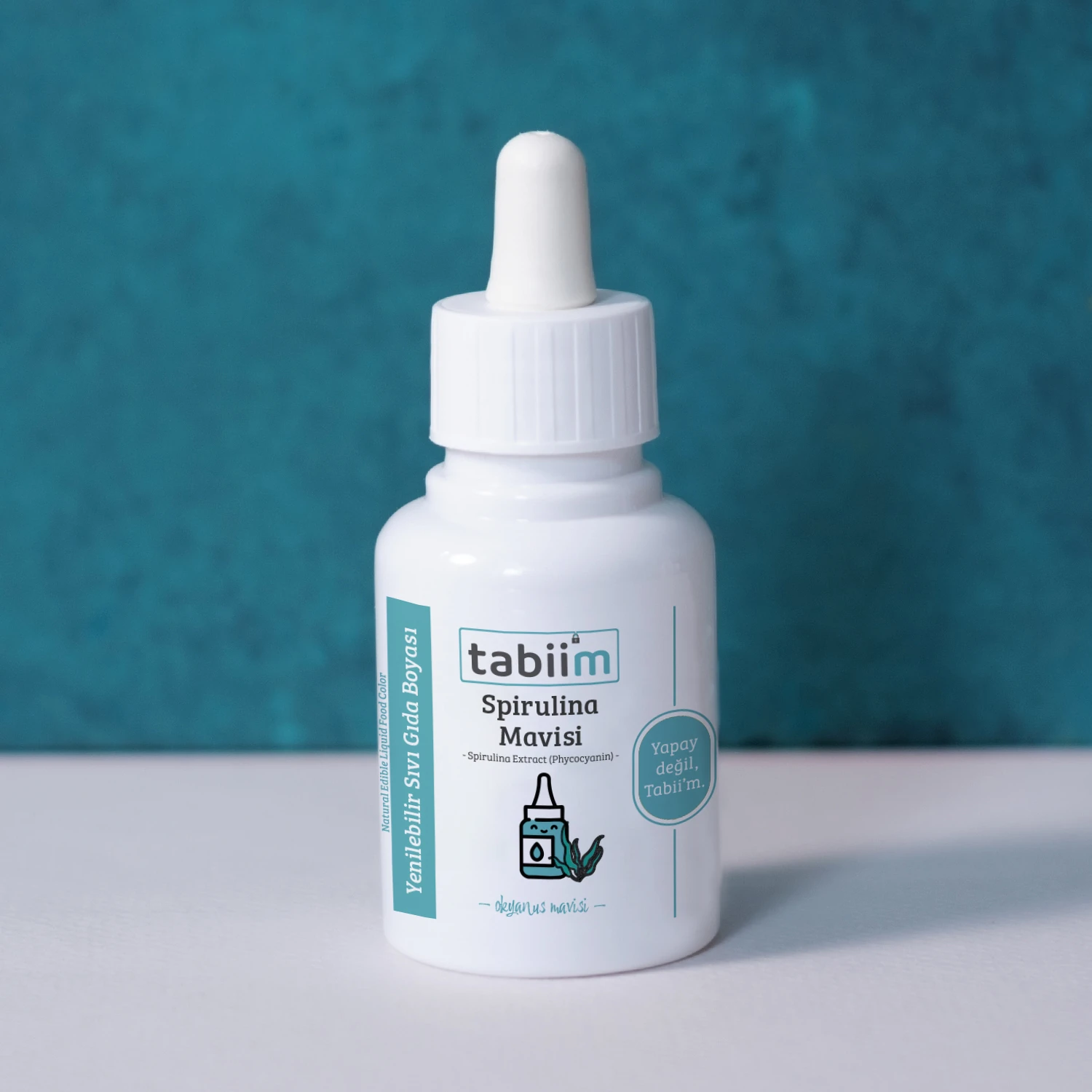 Tabii’m Yenilebilir Sıvı Gıda Boyası Spiriluna Mavisi 20 Gr