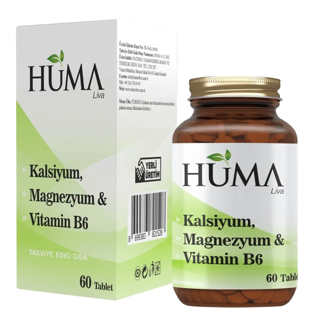 Naturalive - Kalsiyum - Magnezyum & Vitamin B6 Huma