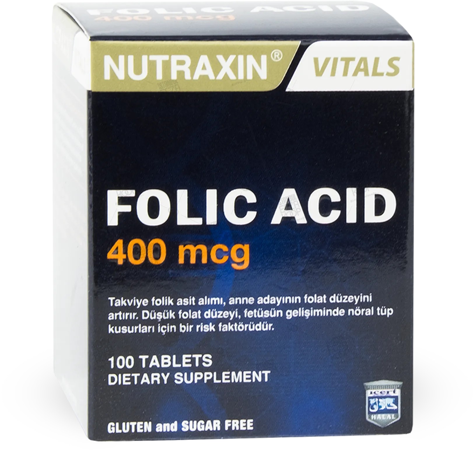NUTRAXIN FOLIK ASIT 400 MCG 100 TABLET