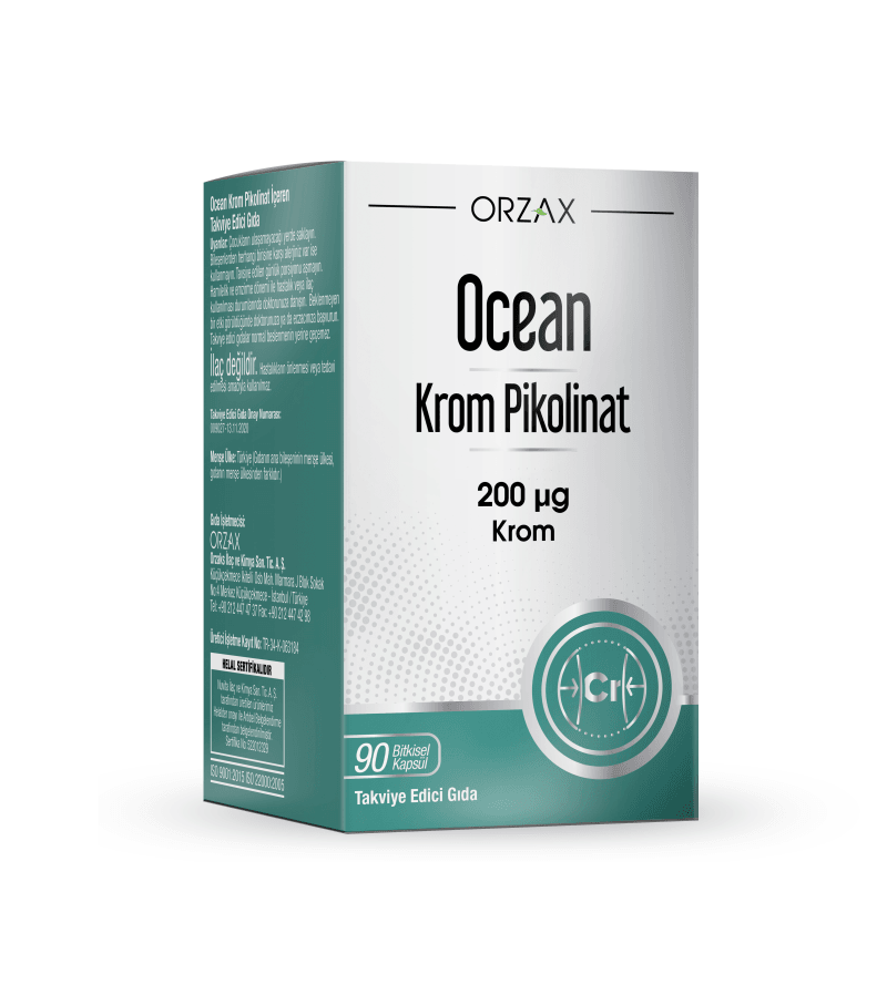 Orzax Ocean Krom Pikolinat 90 Bitkisel Kapsül