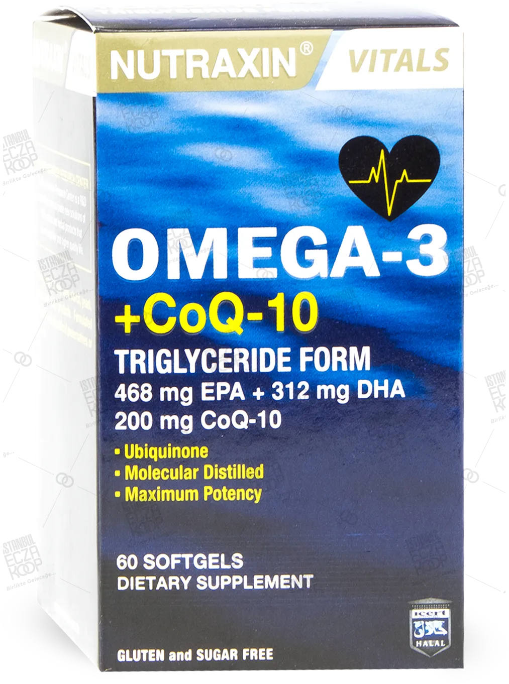 NUTRAXIN OMEGA3+COQ-10 60 SOFT JEL
