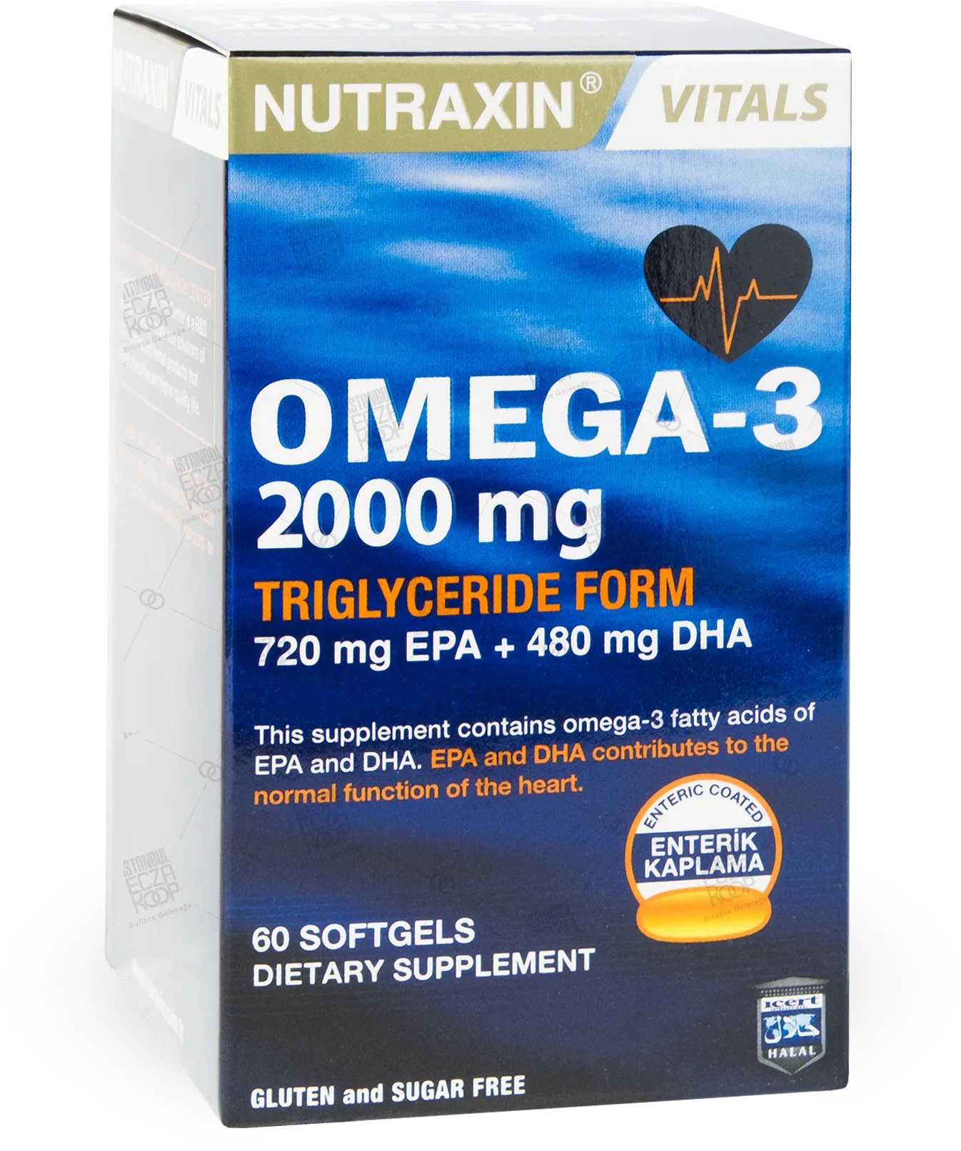 NUTRAXIN OMEGA3 2000 MG 60 SOFT JEL