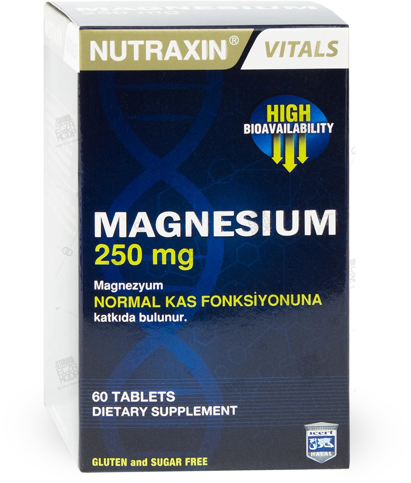 NUTRAXIN MAGNESIUM 250 MG 60 TABLET