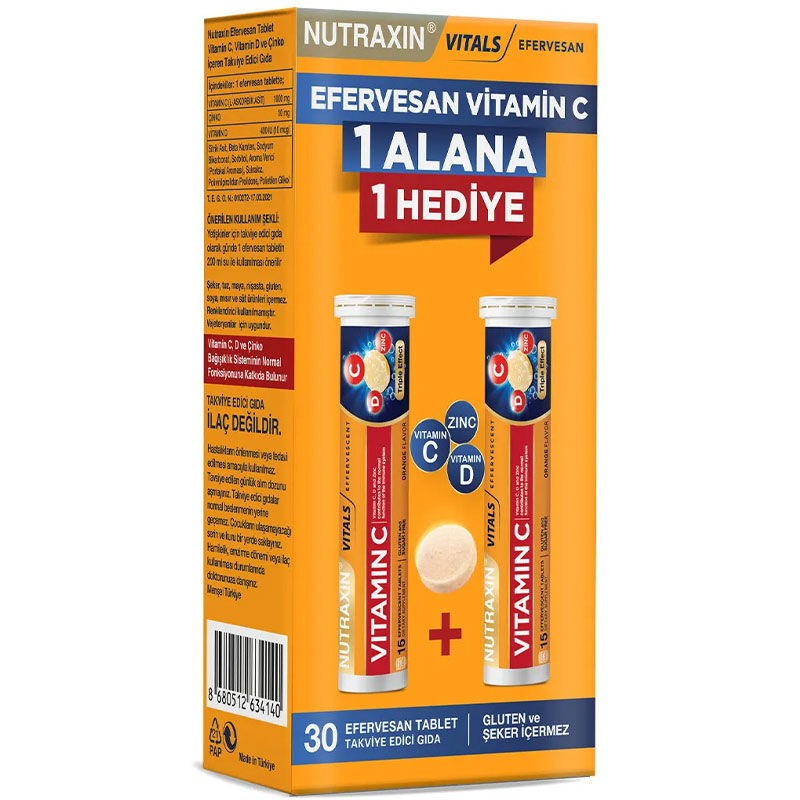 NUTRAXIN KOFRE VITAMIN C EFERVESAN 2 LI
