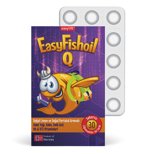Easy Fish Oil Q Kids Çiğnenebilir 30 Tablet