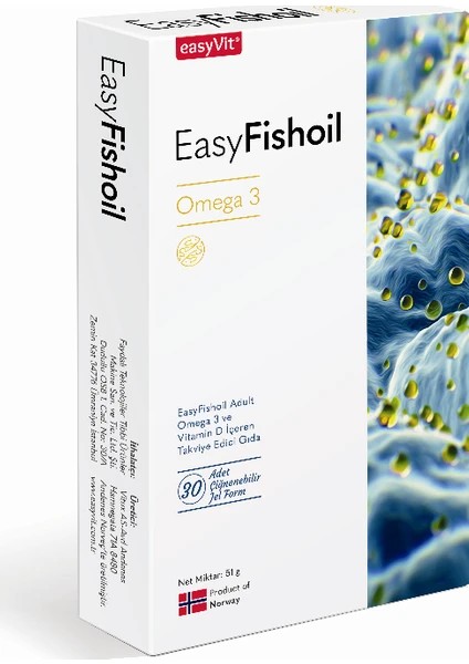 EASYFISHOIL OMEGA 3 YETISKIN 30 SOFT JEL