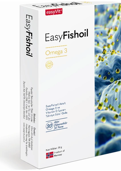 EASYFISHOIL OMEGA 3 YETISKIN 30 SOFT JEL