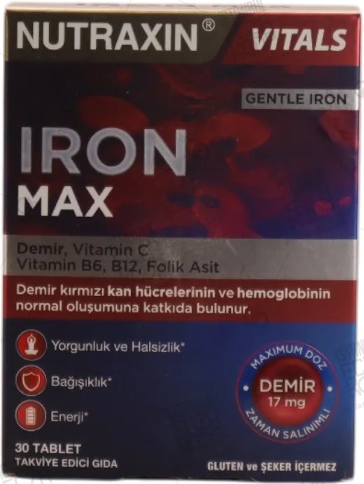 NUTRAXIN IRON MAX 17 MG 30 TABLET
