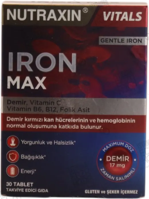 NUTRAXIN IRON MAX 17 MG 30 TABLET