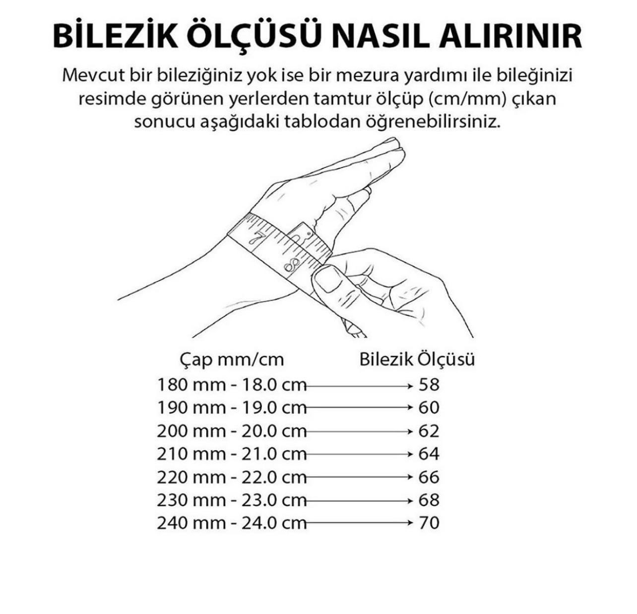 Çizgi Detaylı Bilezik