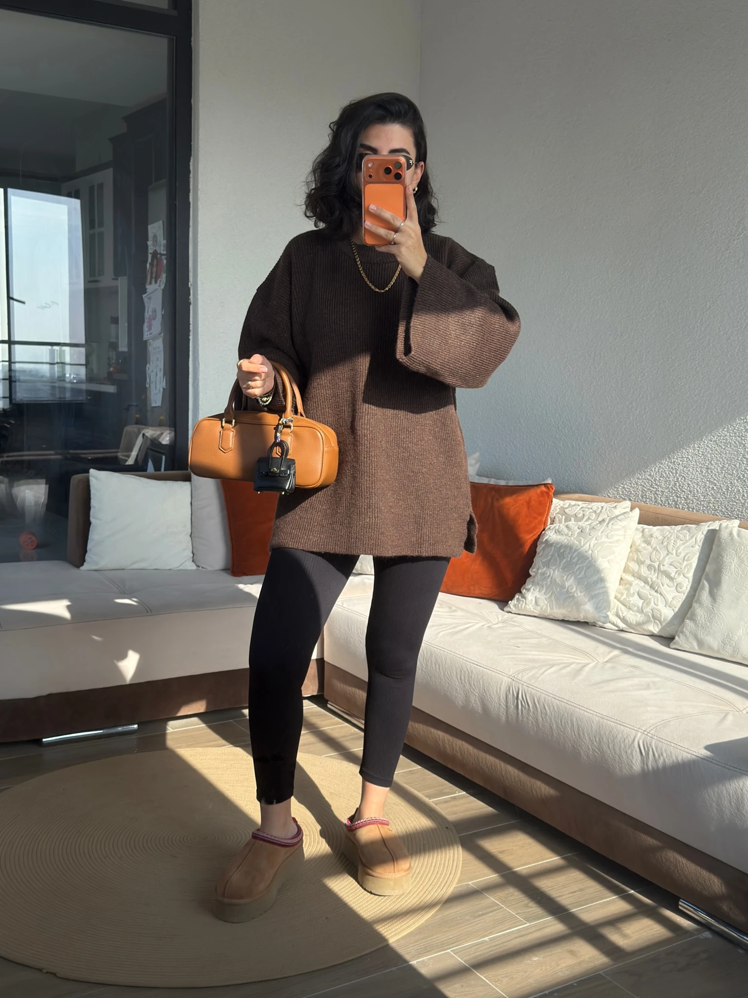 Premium Fitilli Acıkahve Triko Tunik