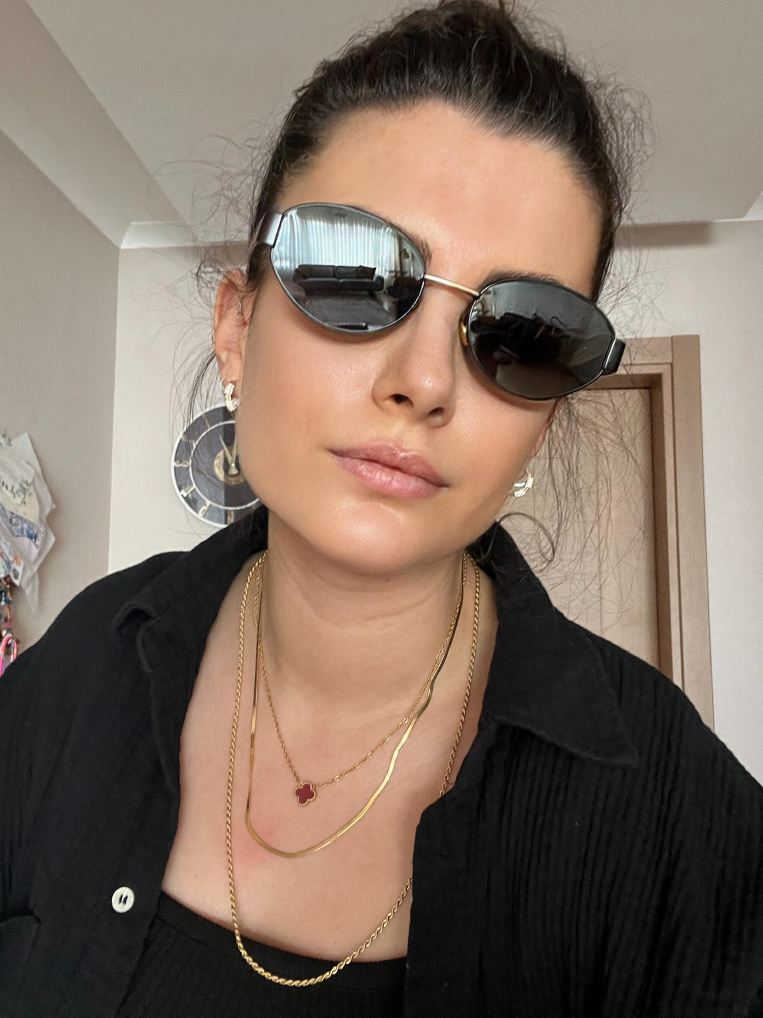 Mat Siyah Viral Güneş Gözlüğü
