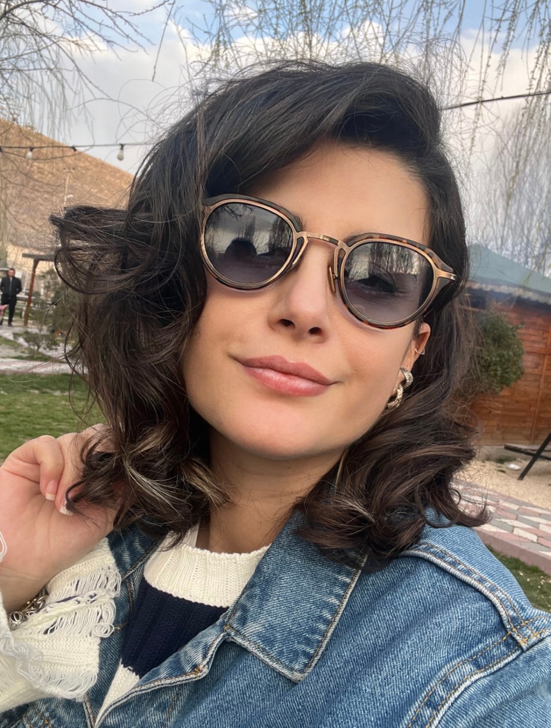 Leopar Mavi Cam Güneş Gözlüğü