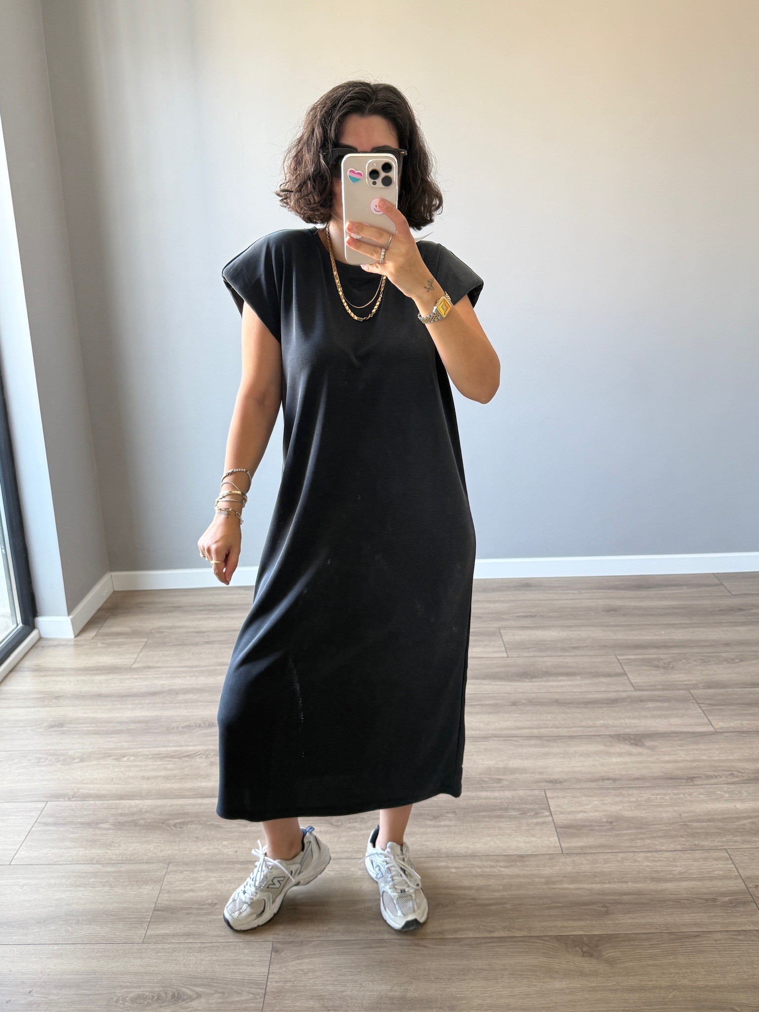 OYS Model Vatkalı Pike Modal Antrasit Elbise