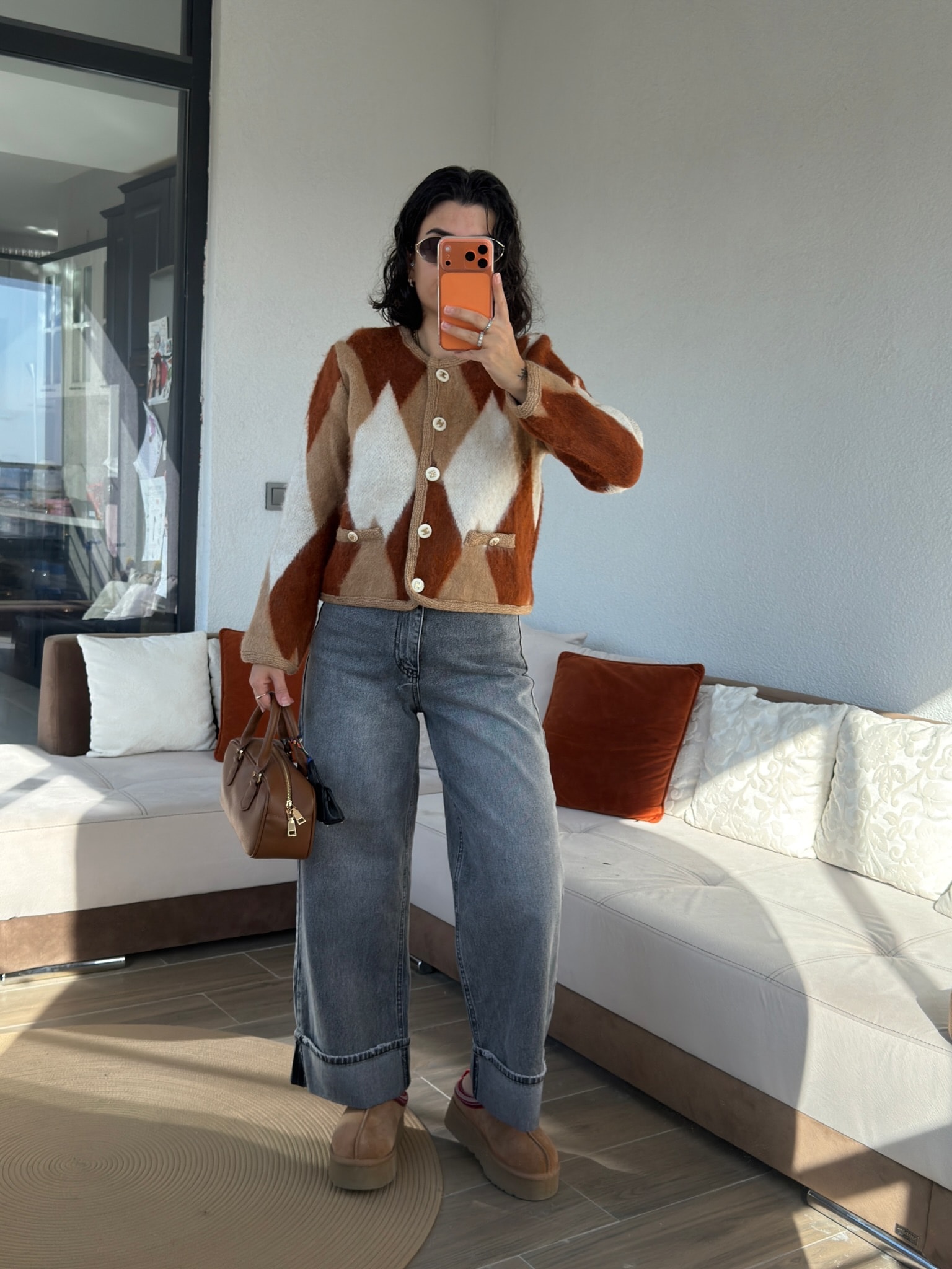 Premium Taba Krem Baklava Hırka