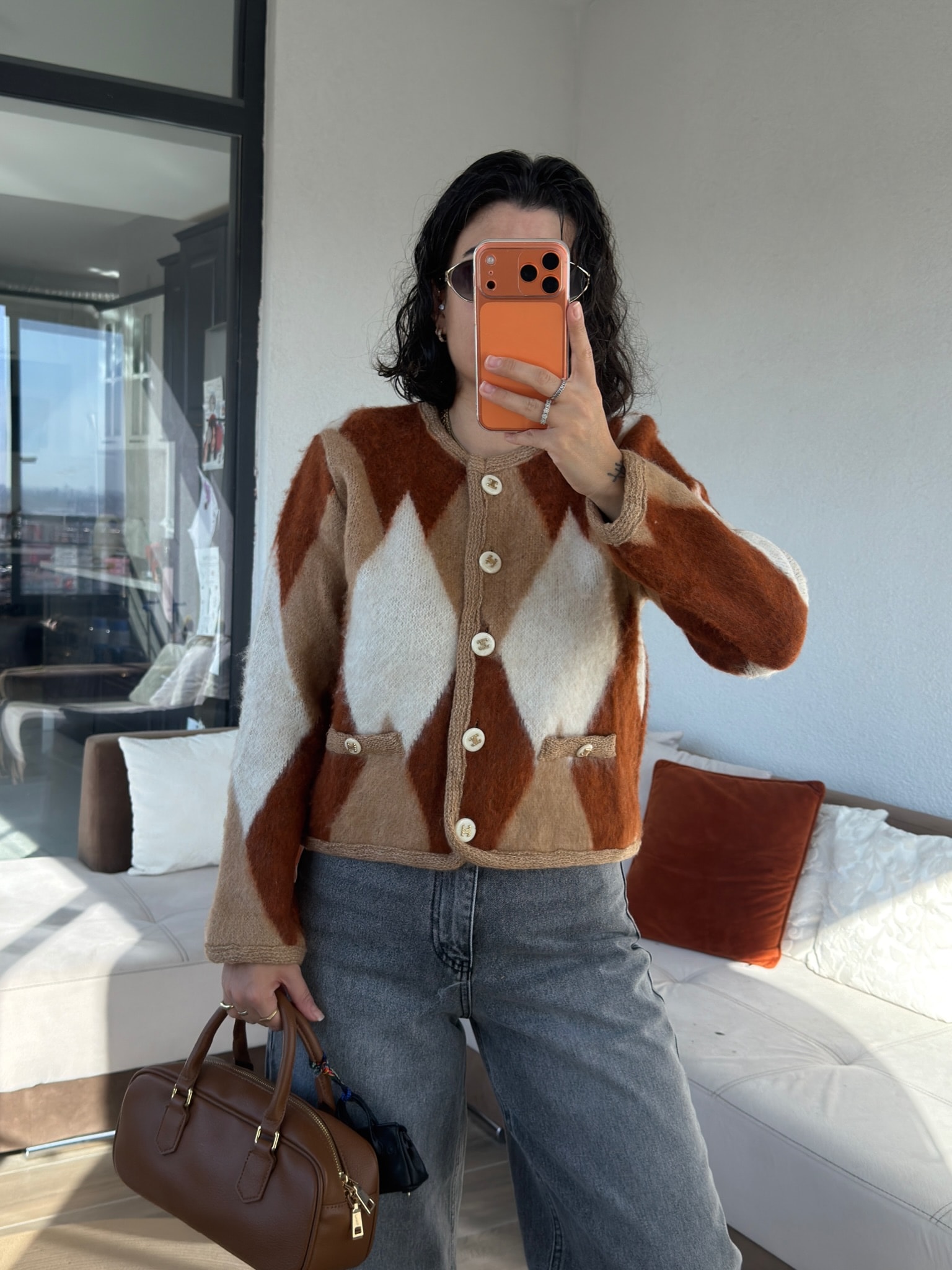 Premium Taba Krem Baklava Hırka