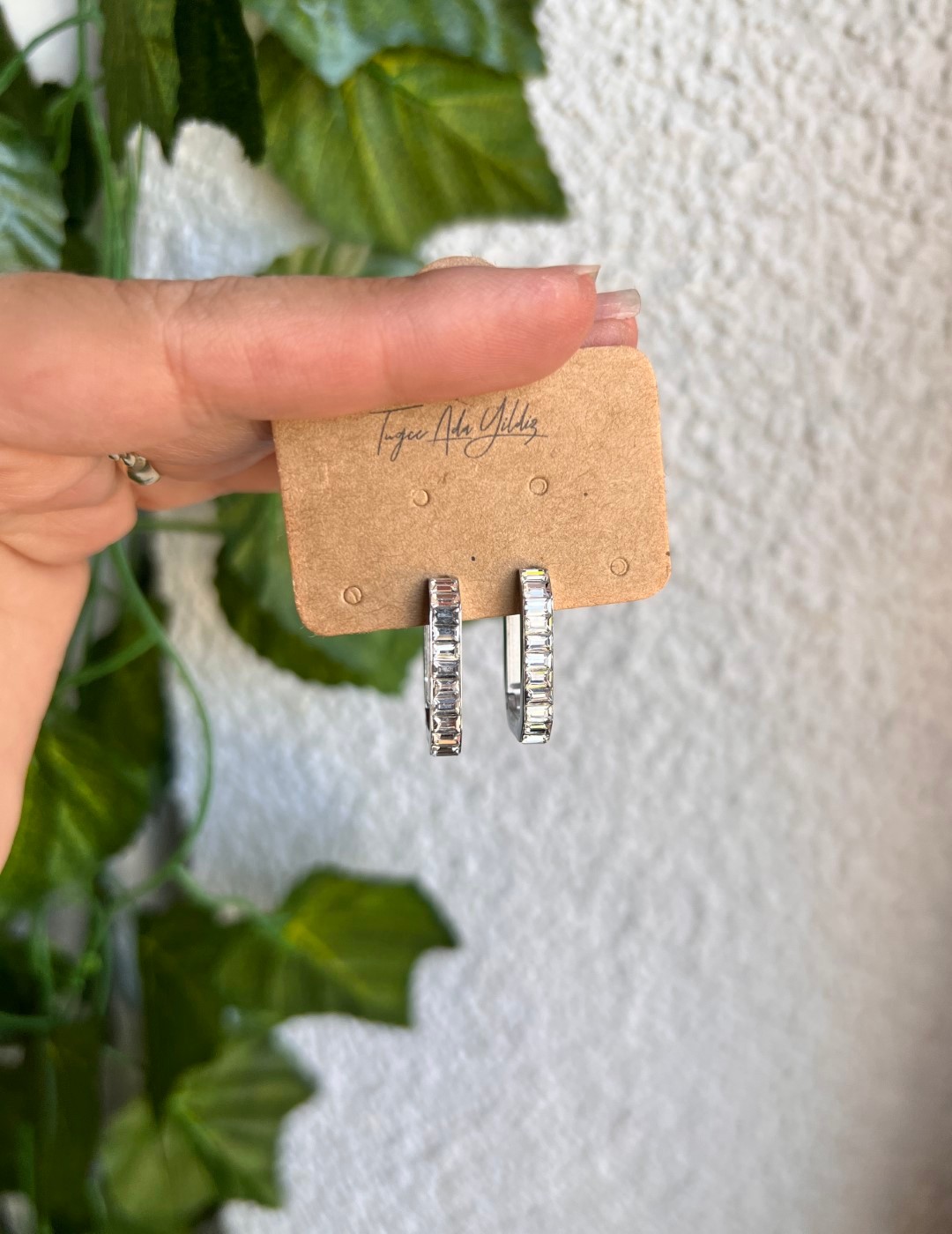 Silver Baget U Küpe