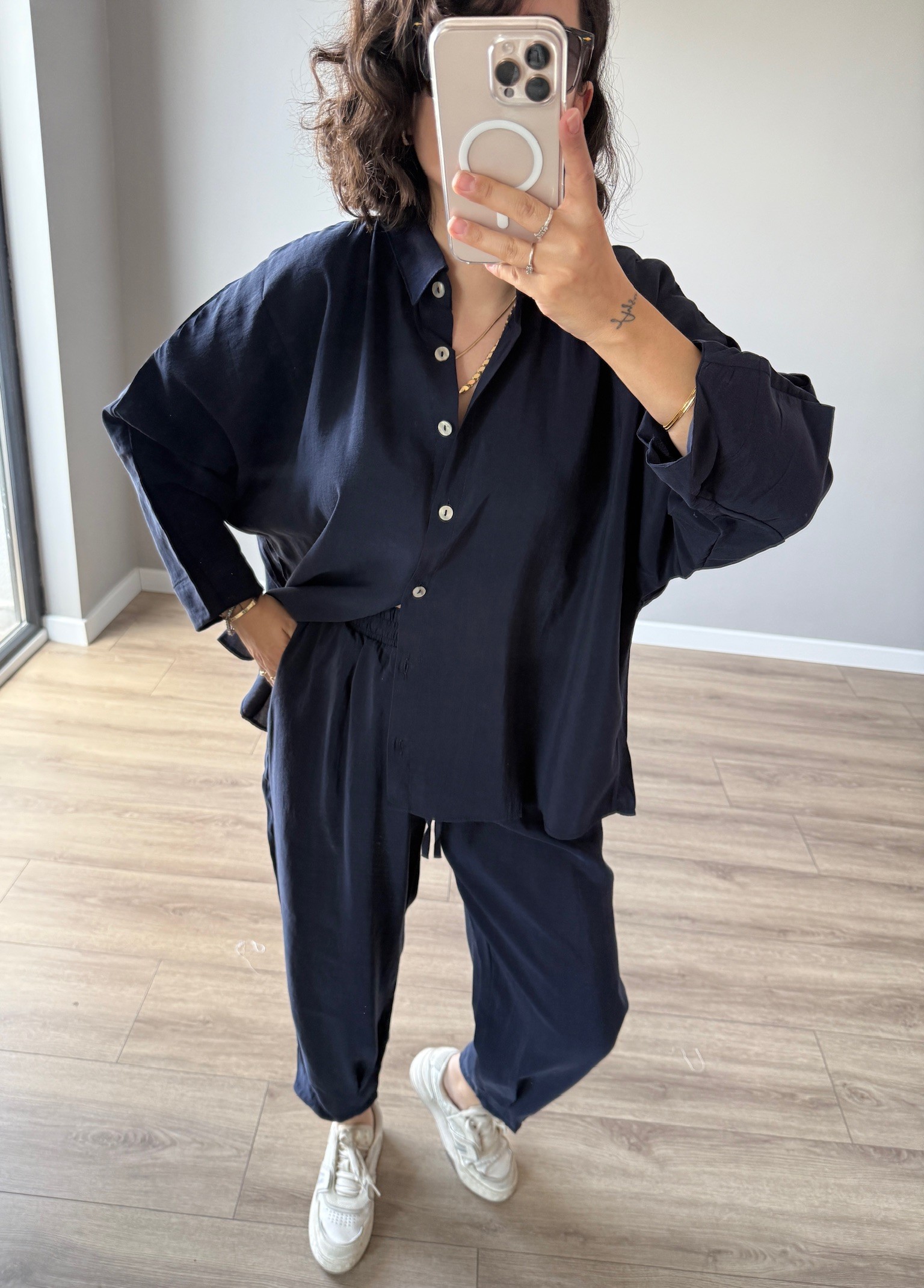 Premium Lacivert Şalvarlı Takım