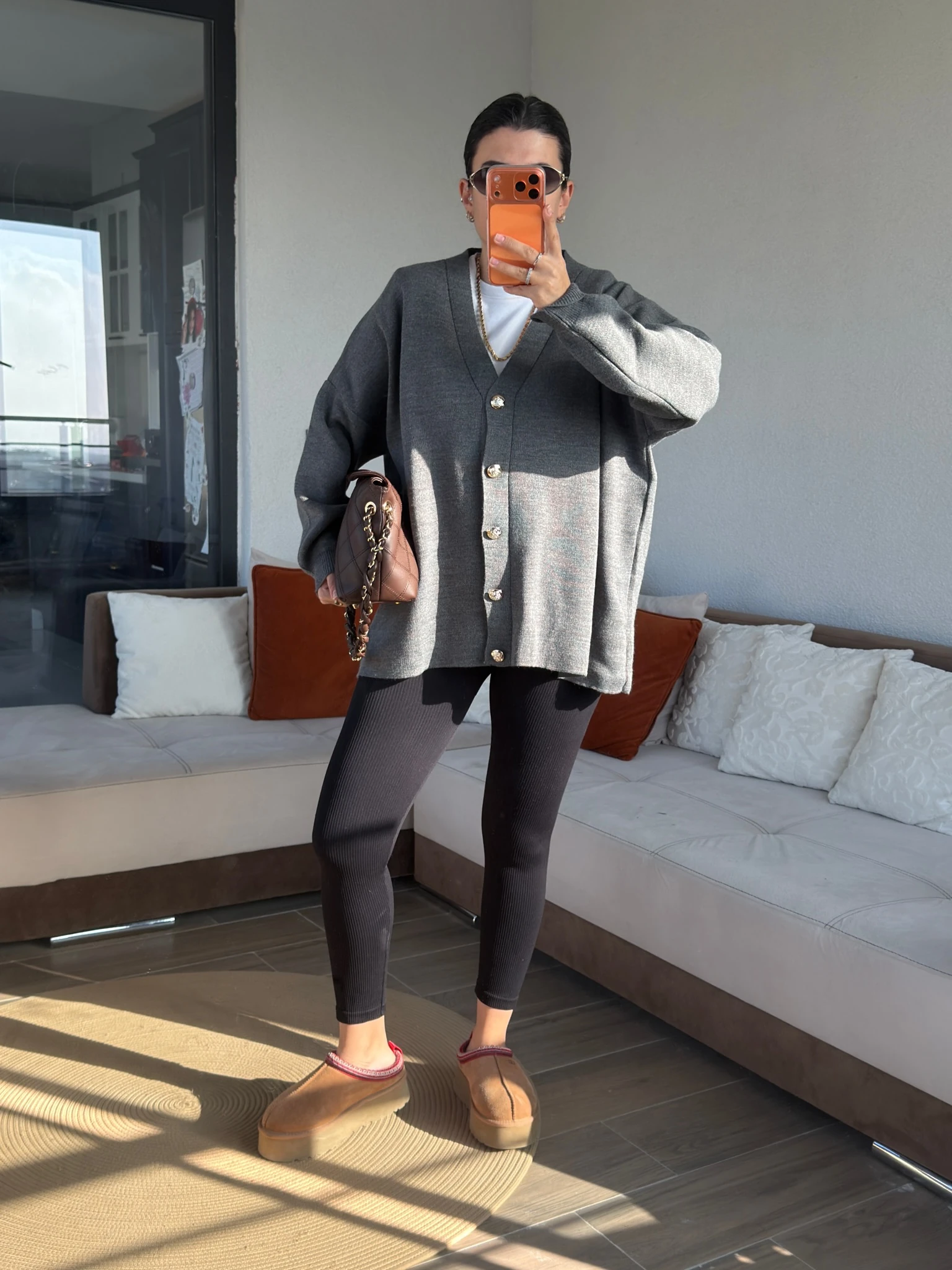 Ms Model Düğmeli Antrasit Triko Hırka