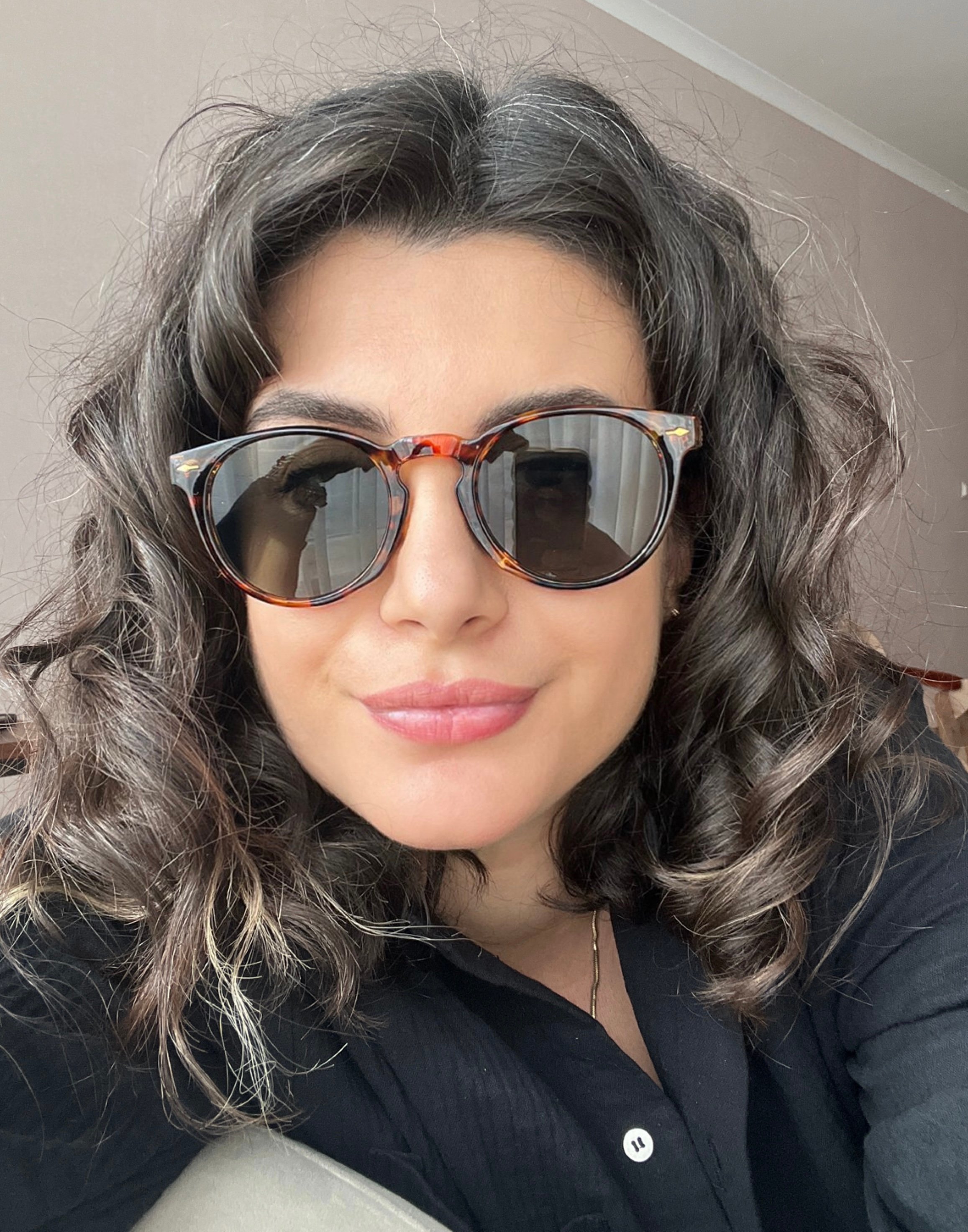 Leopar Çerçeve Yuvarlak Gold Detay Güneş Gözlüğü