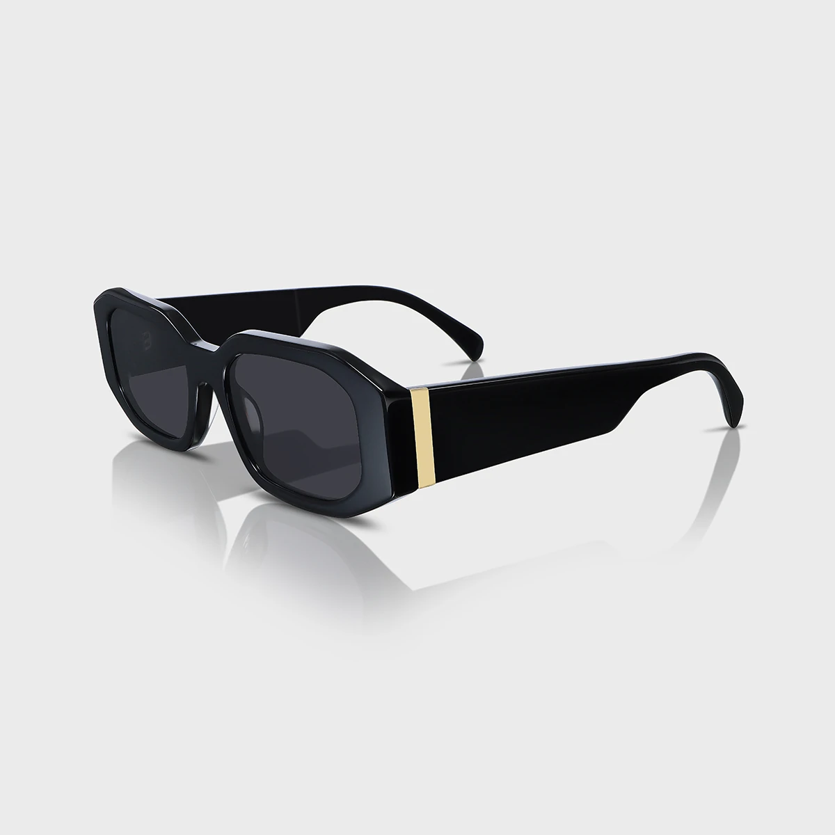 Black Ember – Siyah Kalın Çerçeve / Koyu Lens Gözlük