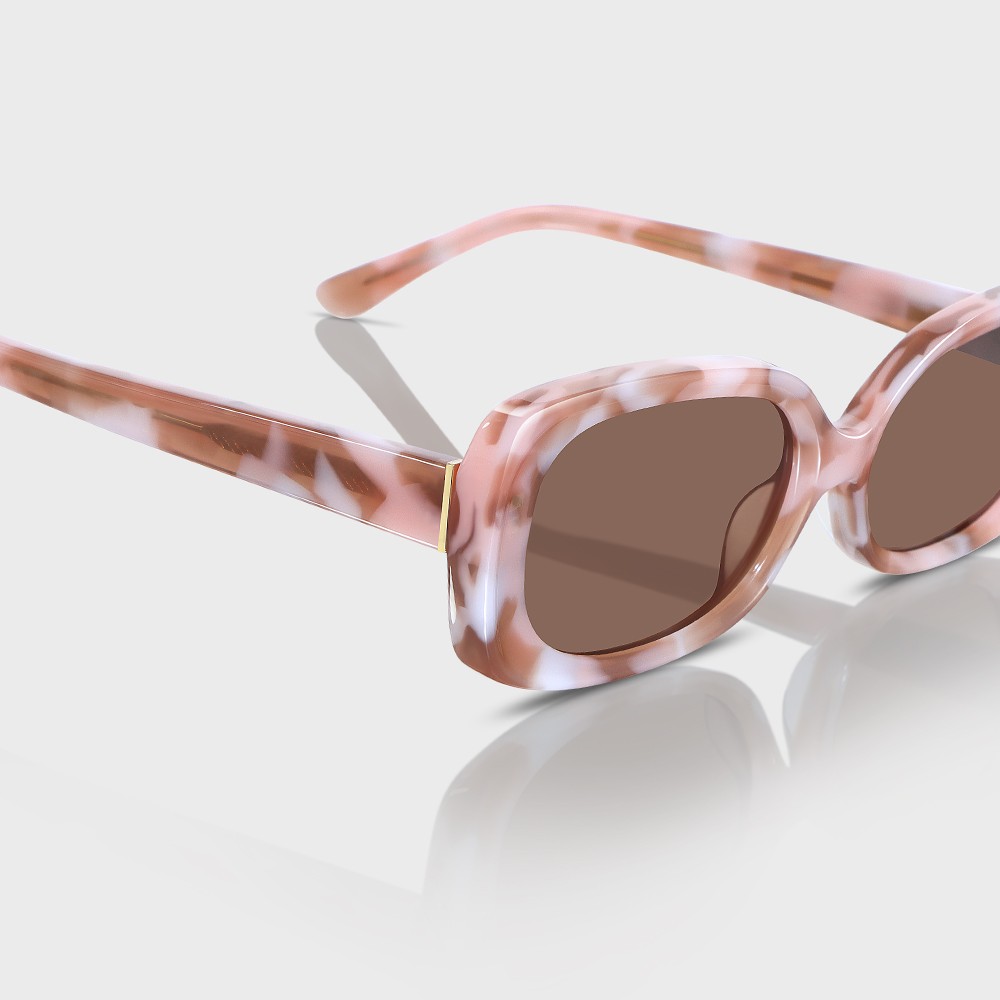 Pastel Rush – Oval Form Tortoise Detaylı / Kahve Lens Gözlük