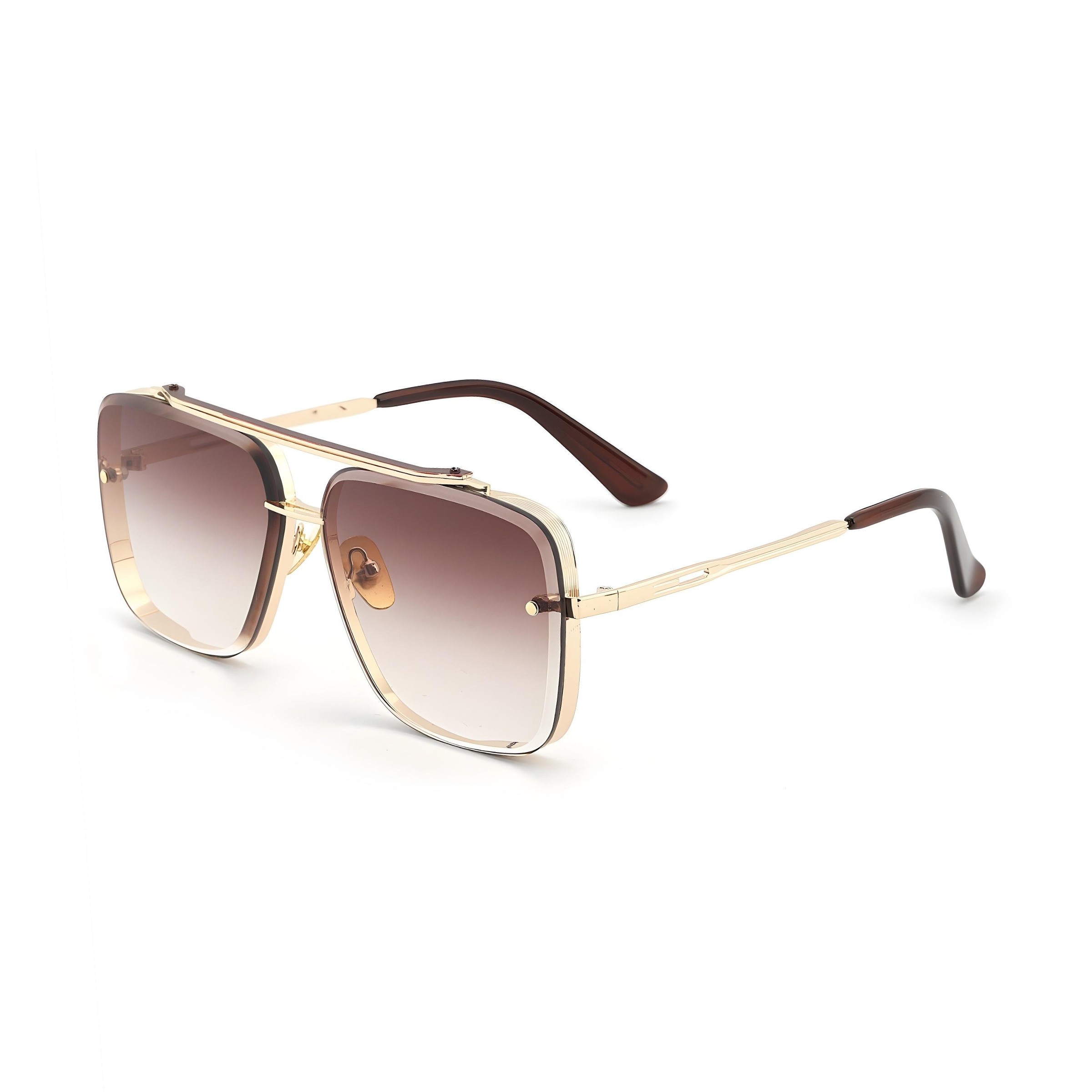 GLARE – Skyframe Altın Metal Çerçeveli - Bronze Fade - Degrade Gözlük