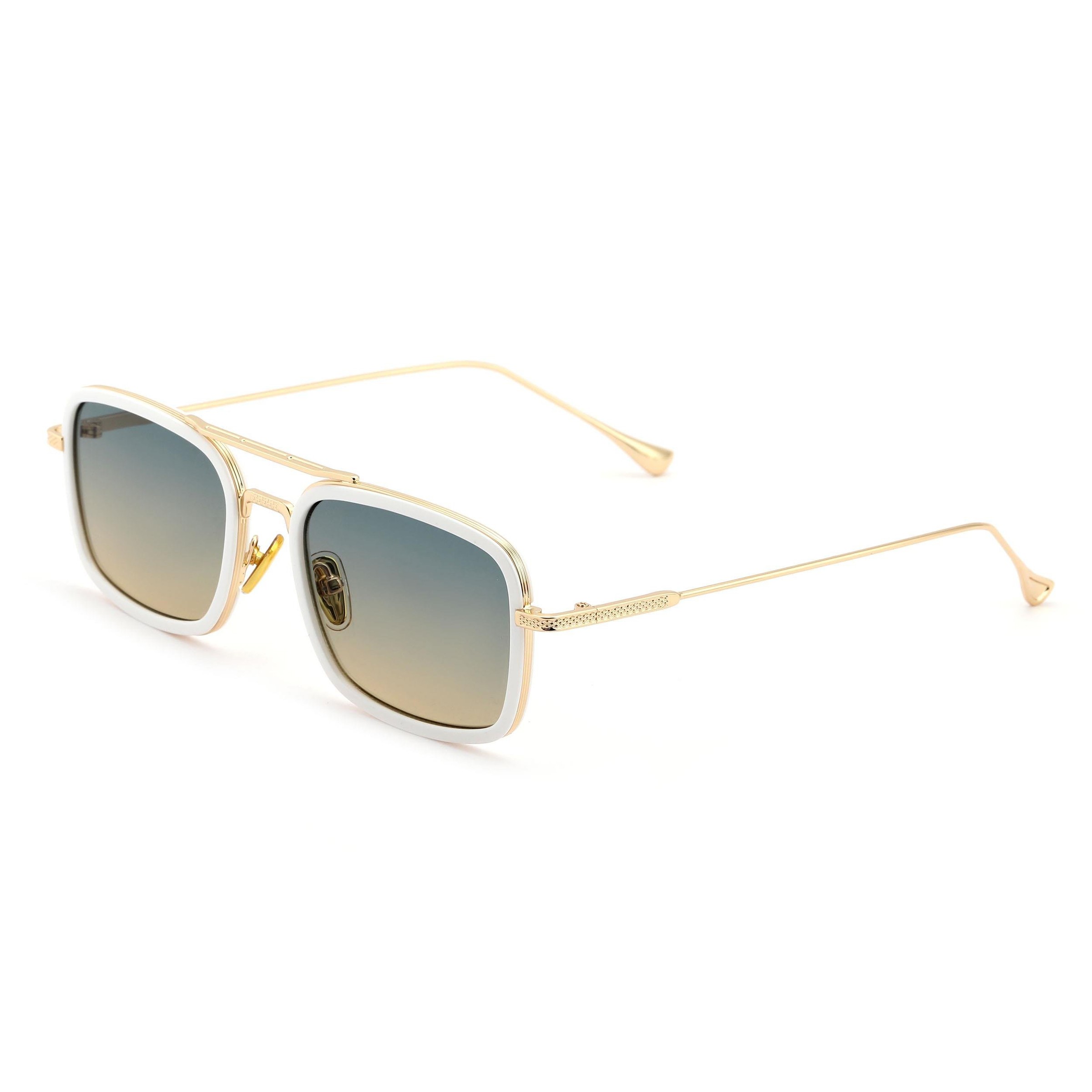 NOISELESS – Thinframe Beyaz Çerçeveli - Cloud Gold - Degrade Gözlük