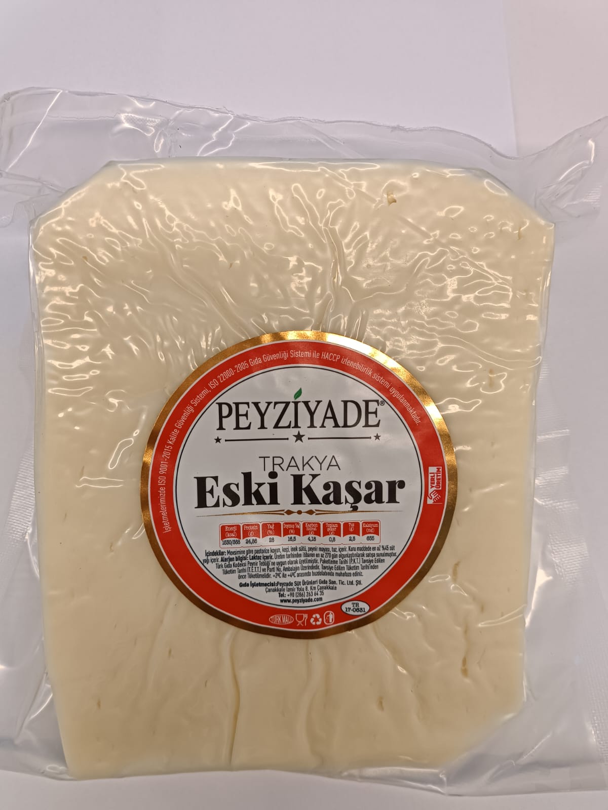 TRAKYA ESKİ KAŞAR PEYNİRİ 400 GR