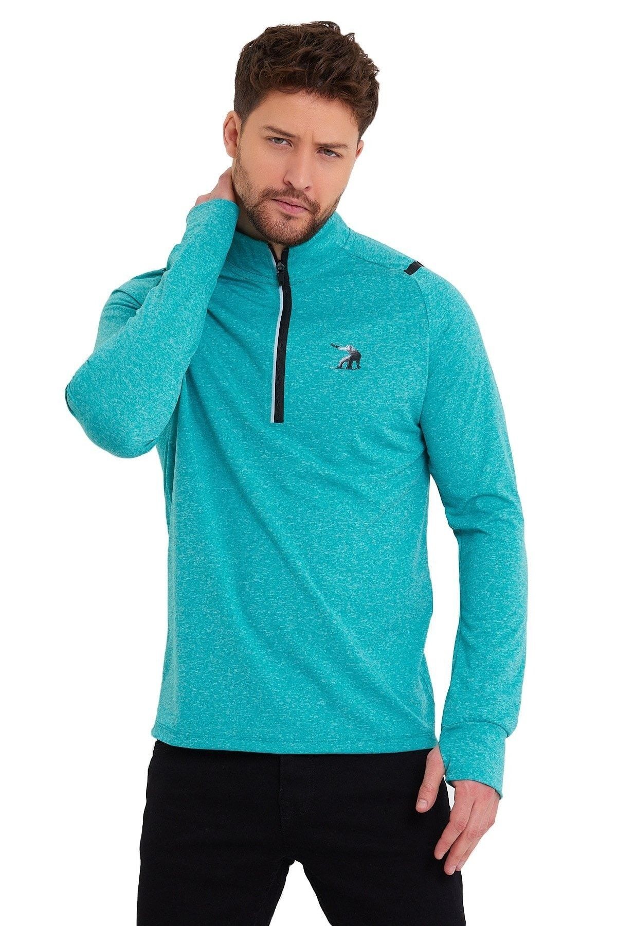 Advance Spor Sweatshirt Erkek Yüksek Yaka 1/4 Fermuar